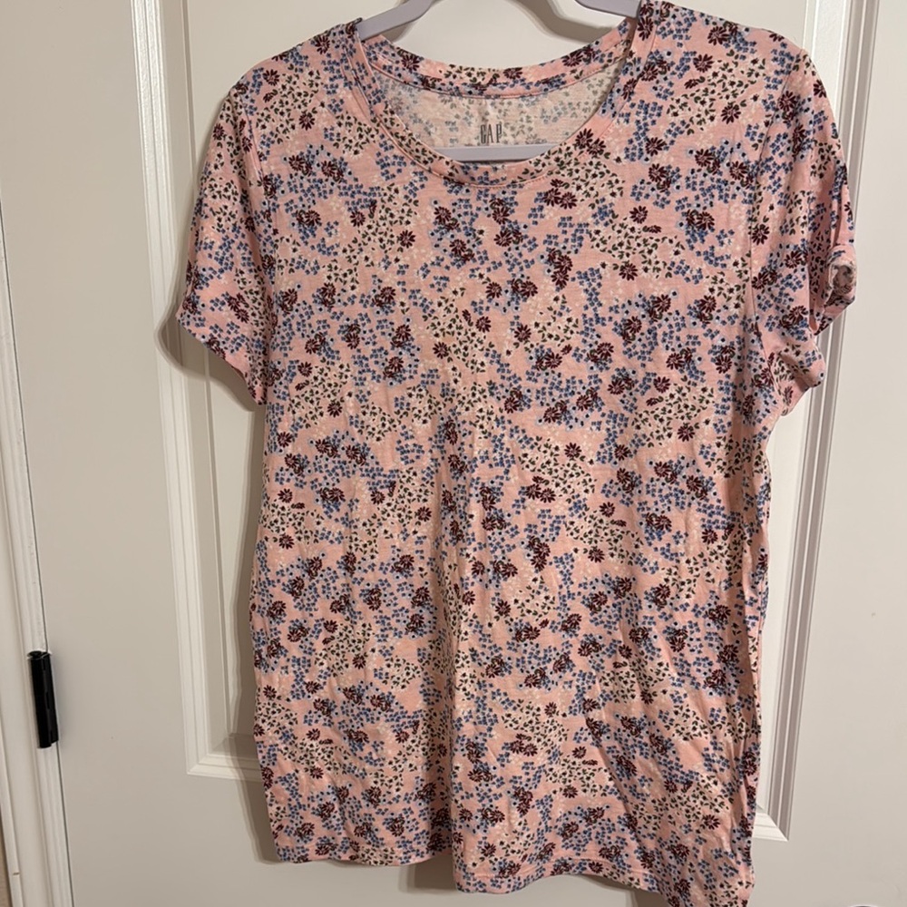 GAP Pink Relaxed Short Sleeve Tee